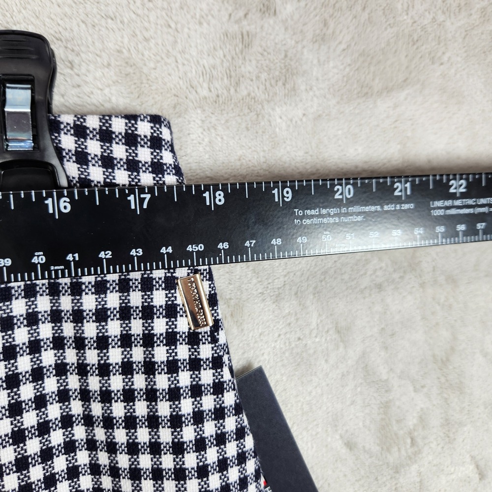 Tommy Hilfiger Sloane Ankle Pants Womens 14 Navy White Gingham Slim Leg Preppy - Picture 10 of 12